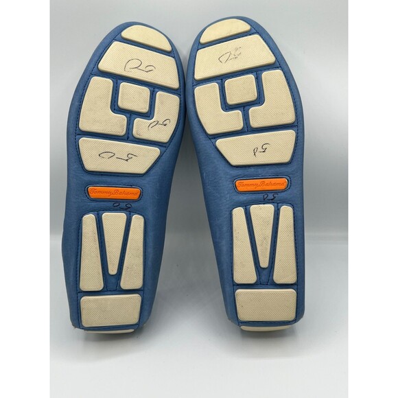 Tommy Bahama Pagota Blue Leather Driving Loafers Mens Size 11.5M